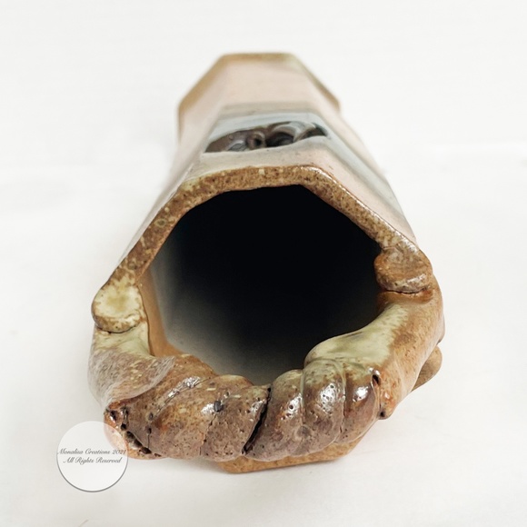 Otis Pottery Large Vase Abstract Contemporary Stoneware - Picture 7 of 10